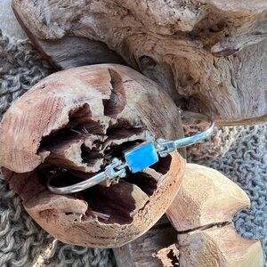 NWOT Larimar and 925 Sterling Silver Bracelet